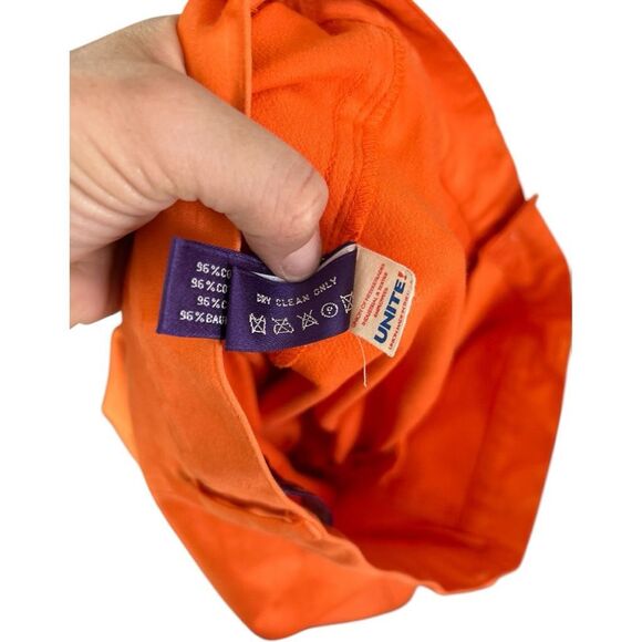 Ralph Lauren Collection Purple Label Cotton Orange sateen cargo pants Size 8 - Picture 10 of 16